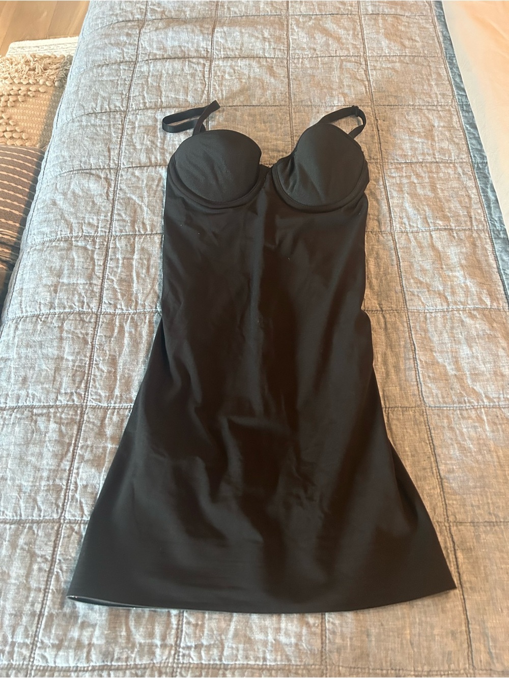 Black Bustier Slip for Slimming - Women